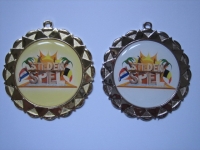 Uw eigen ontwerp of logo in de medaille.