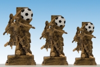 Voetballer met wit/zwarte bal